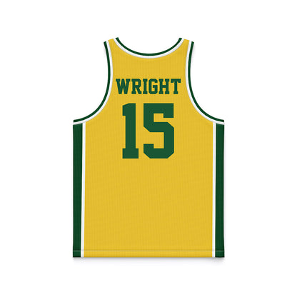 OKBU - NCAA Women's Basketball : Faith Wright - Yellow Basketball Jersey-1