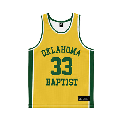OKBU - NCAA Women's Basketball : Jaedyn Getman - Yellow Basketball Jersey-0