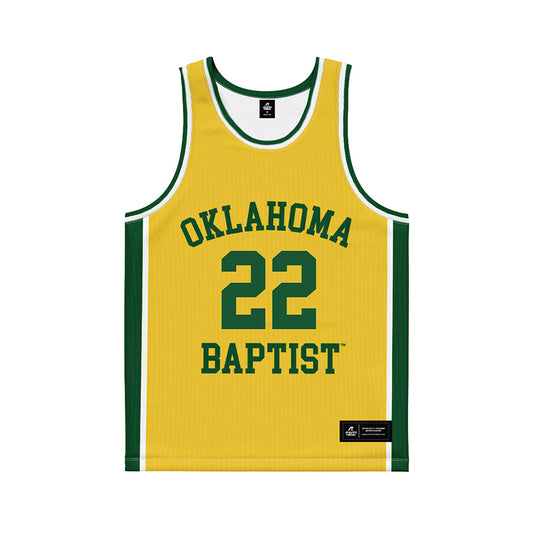 OKBU - NCAA Women's Basketball : Brianna Jones - Yellow Basketball Jersey-0