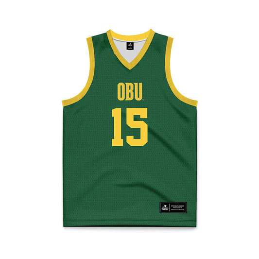 OKBU - NCAA Women's Basketball : Faith Wright - Green Basketball Jersey-0