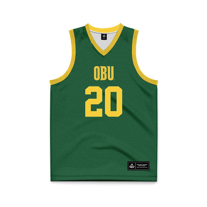 OKBU - NCAA Women's Basketball : Taryn Cottrell - Green Basketball Jersey-0