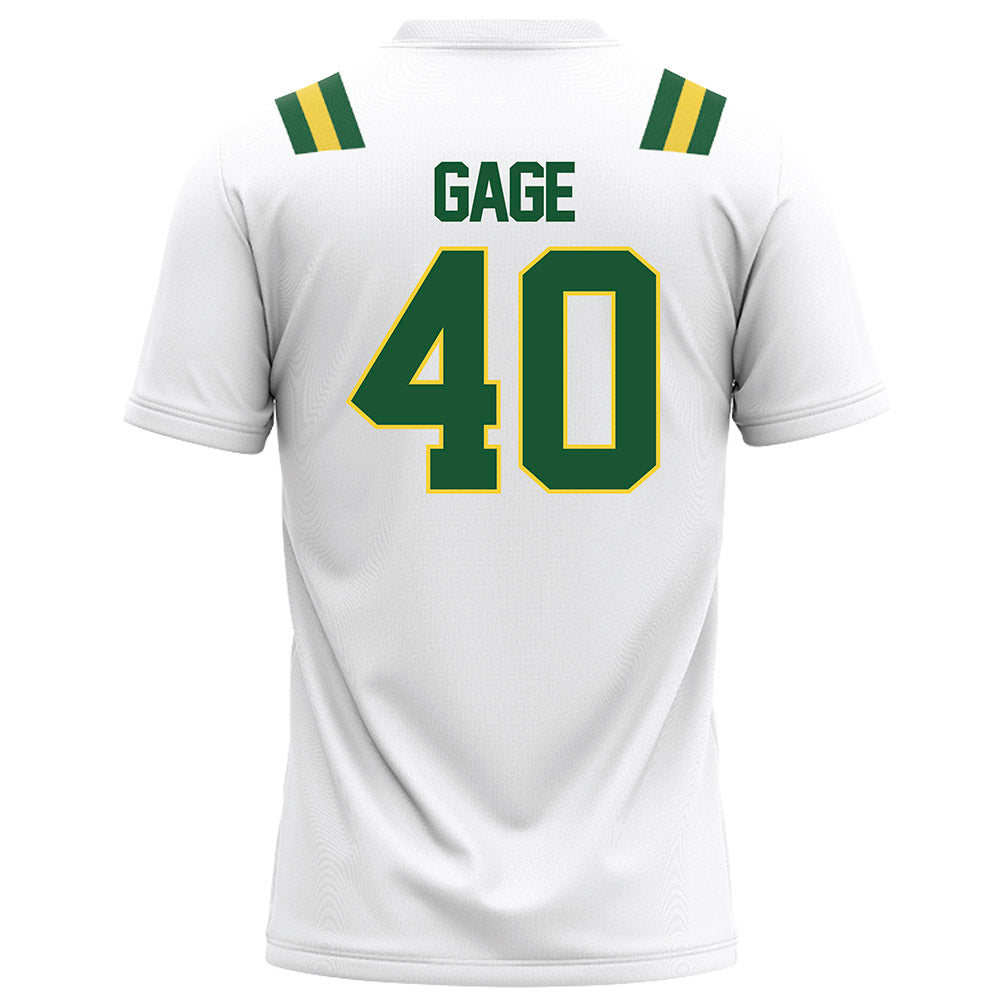 OKBU - NCAA Football : Trevor Gage - White Football Jersey-1