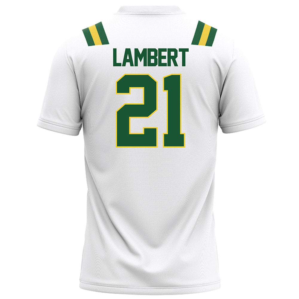 OKBU - NCAA Football : Edric Lambert - White Football Jersey-1