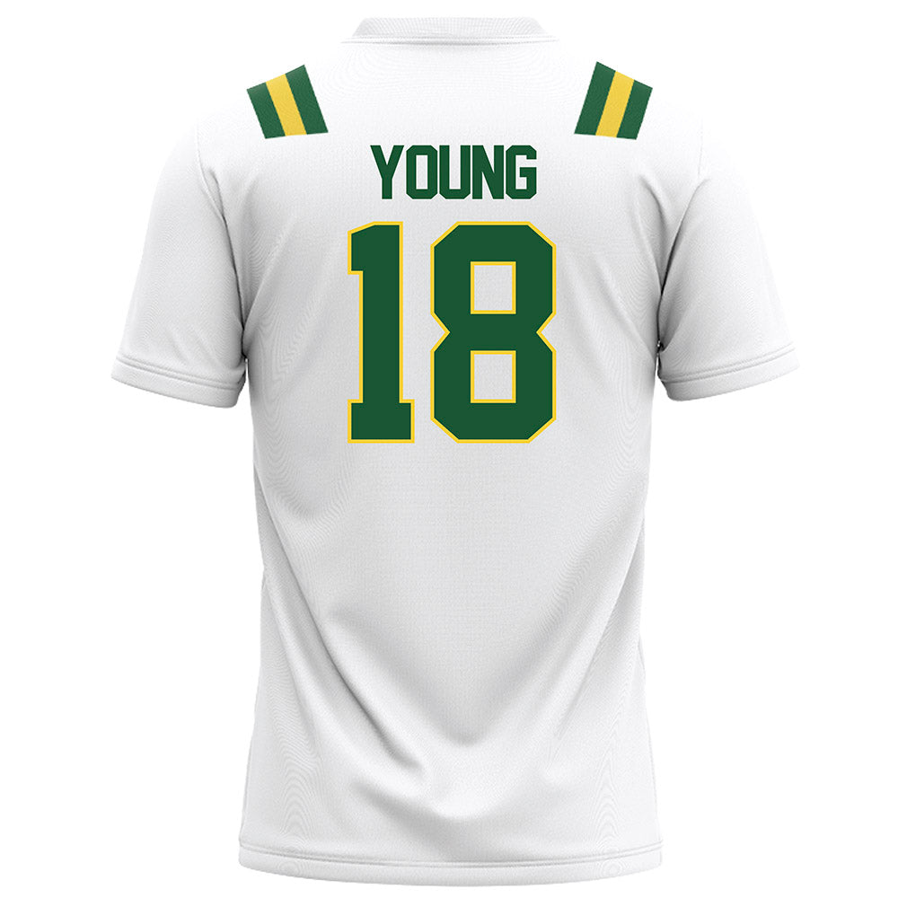 OKBU - NCAA Football : Matthew Young - White Football Jersey-1