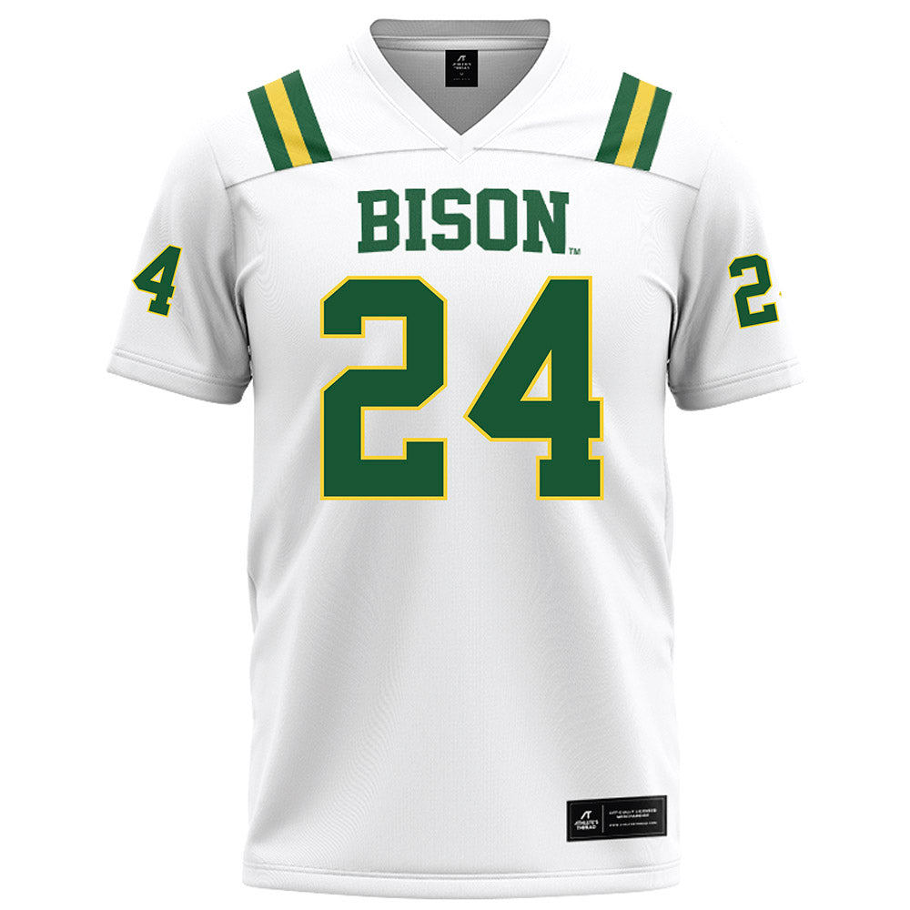 OKBU - NCAA Football : EJ Moore - White Football Jersey-0