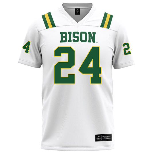 OKBU - NCAA Football : EJ Moore - White Football Jersey-0