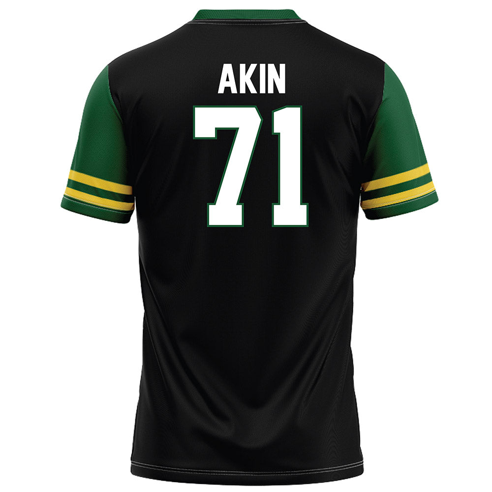 OKBU - NCAA Football : Owen Akin - Black Football Jersey-1