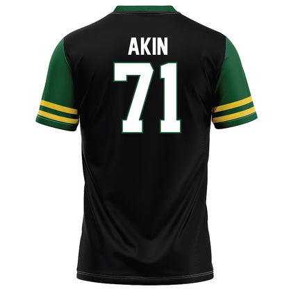 OKBU - NCAA Football : Owen Akin - Black Football Jersey-1