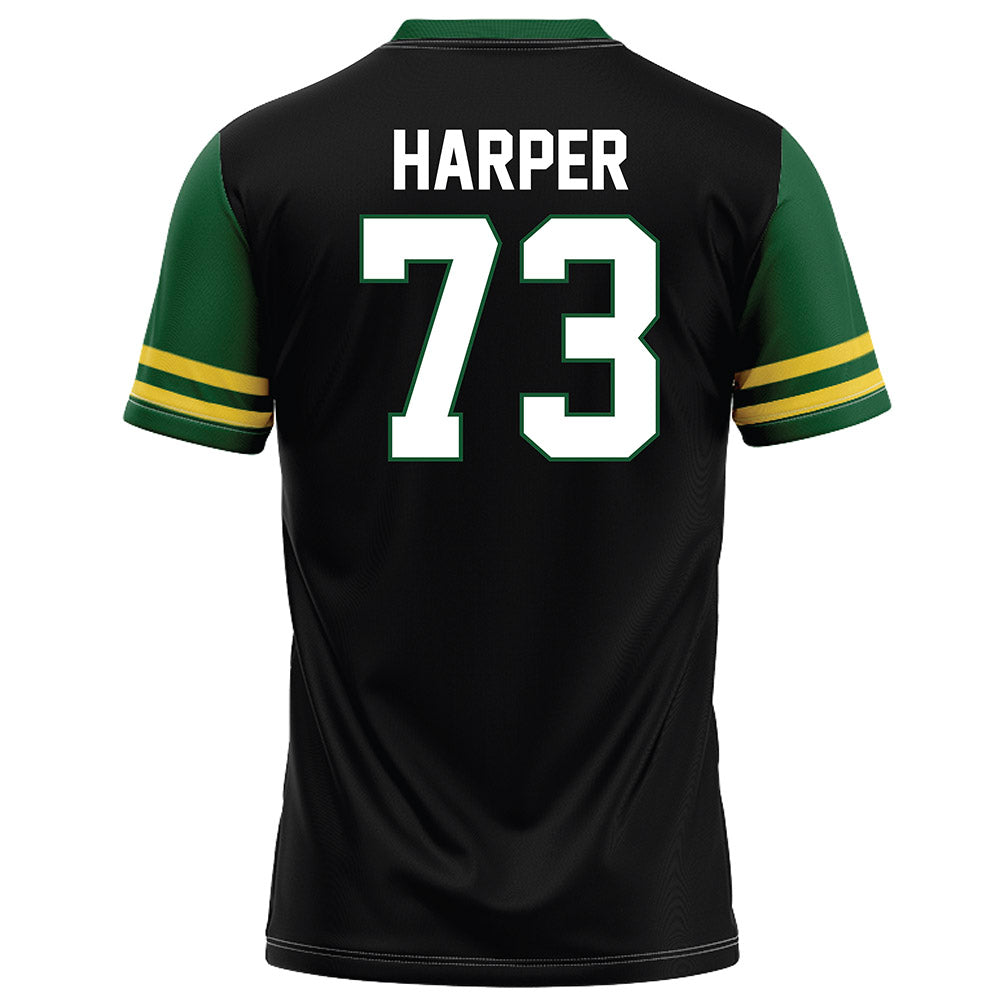 OKBU - NCAA Football : Ian Harper - Black Football Jersey-1