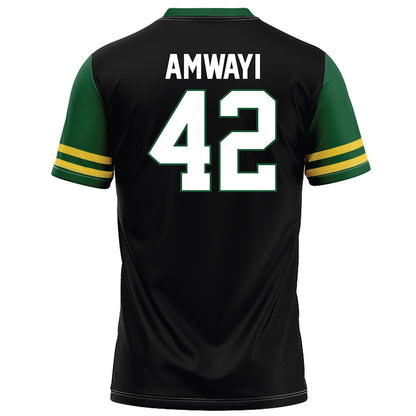 OKBU - NCAA Football : Bradley Amwayi - Black Football Jersey-1