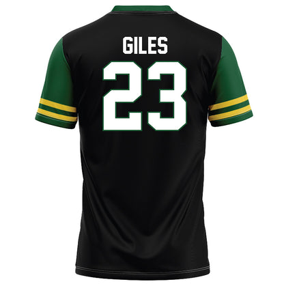 OKBU - NCAA Football : Caleb Giles - Black Football Jersey-1