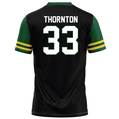 OKBU - NCAA Football : Haydn Thornton - Black Football Jersey