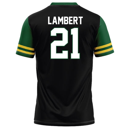 OKBU - NCAA Football : Edric Lambert - Black Football Jersey-1