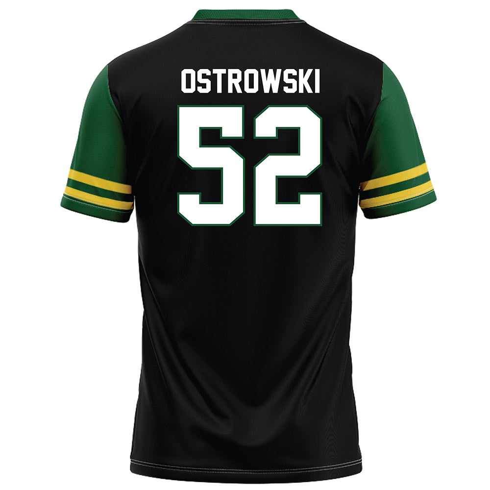 OKBU - NCAA Football : Jacob Ostrowski - Black Football Jersey