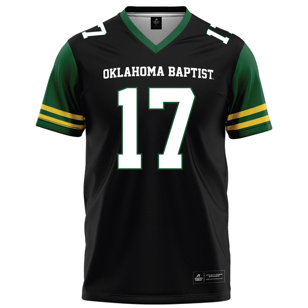 OKBU - NCAA Football : Kai helton - Black Football Jersey-0