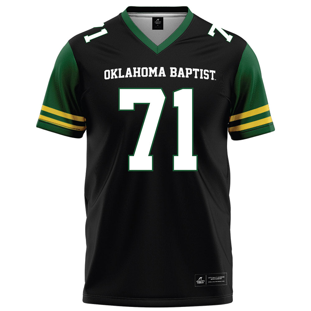 OKBU - NCAA Football : Owen Akin - Black Football Jersey-0