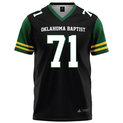 OKBU - NCAA Football : Owen Akin - Black Football Jersey-0