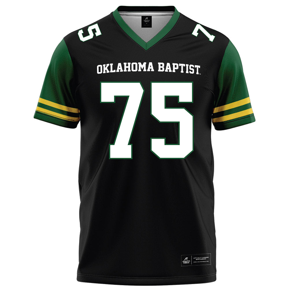 OKBU - NCAA Football : Brennan Gibson - Black Football Jersey-0