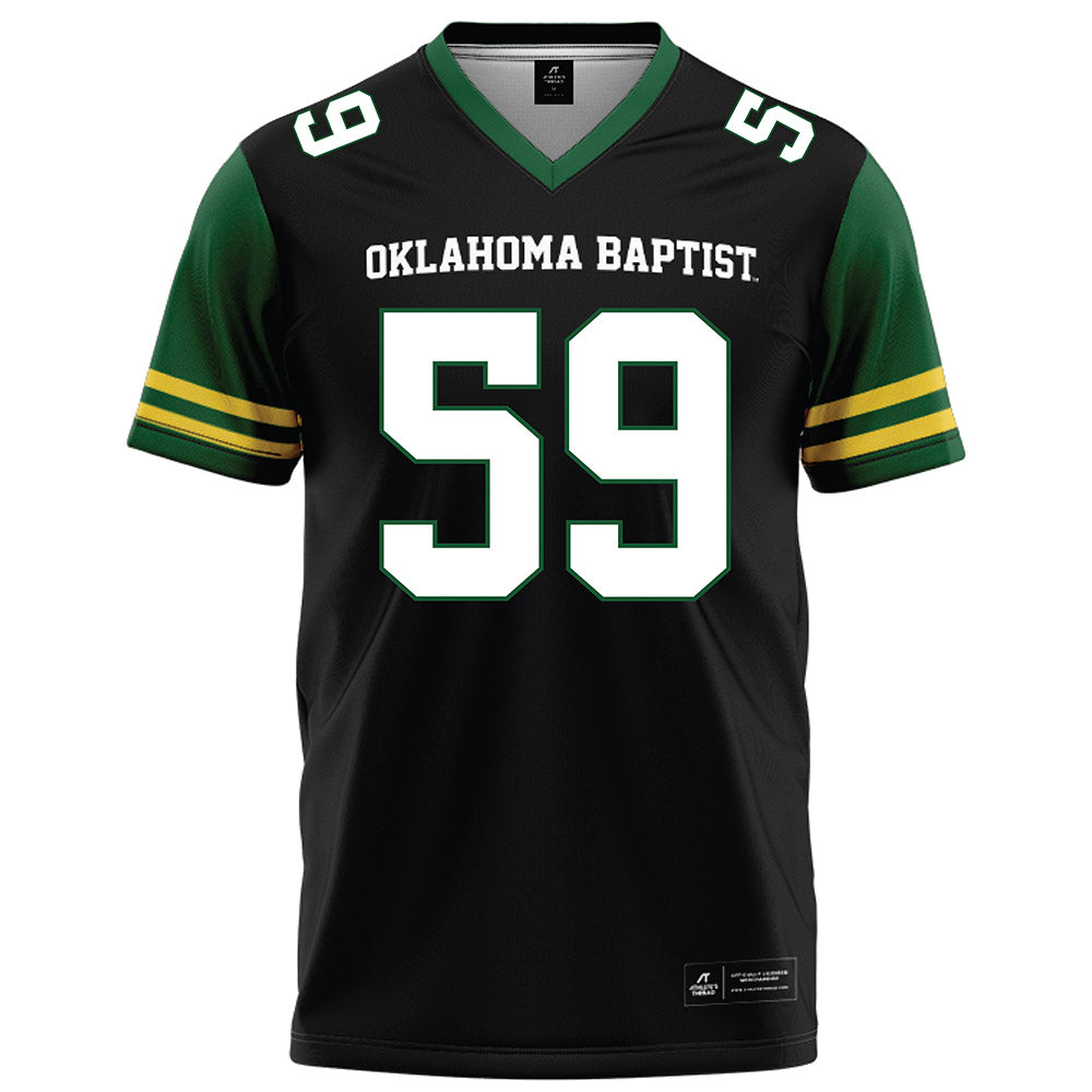 OKBU - NCAA Football : Sean Larry - Black Football Jersey-0