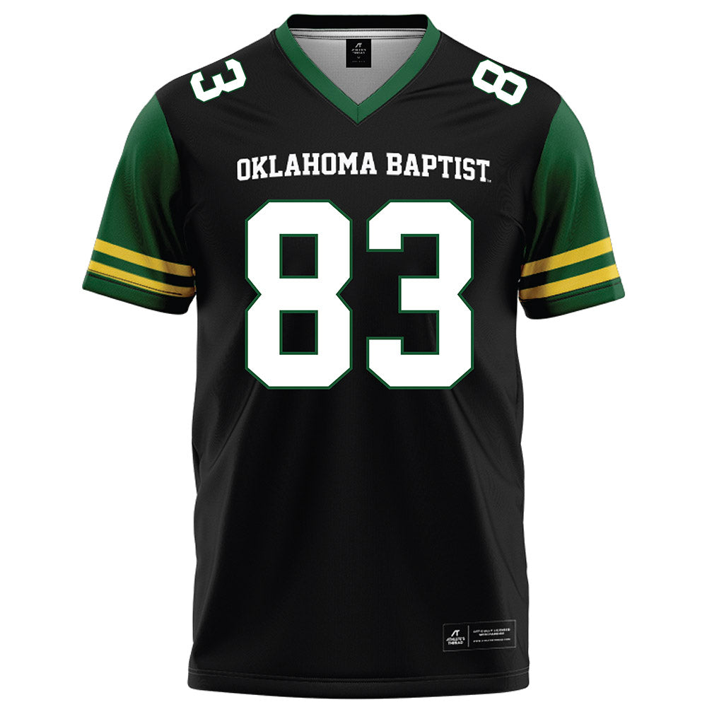 OKBU - NCAA Football : TJ Smith - Black Football Jersey-0