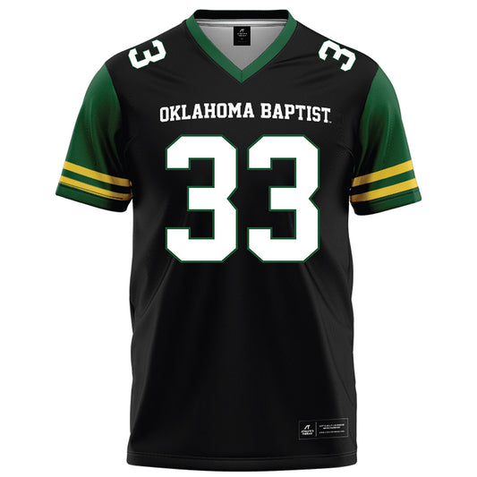 OKBU - NCAA Football : Haydn Thornton - Black Football Jersey