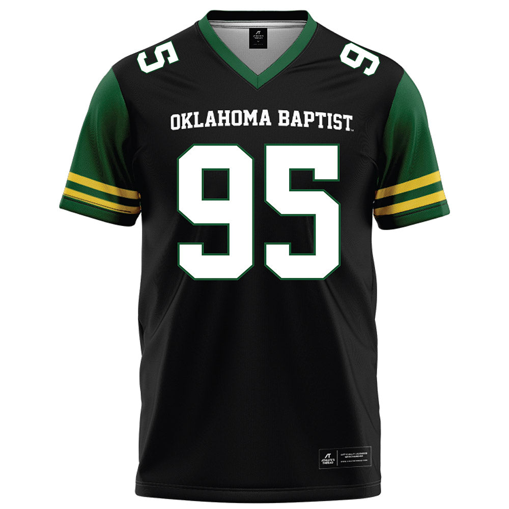 OKBU - NCAA Football : Richard Smith Jr - Black Football Jersey-0