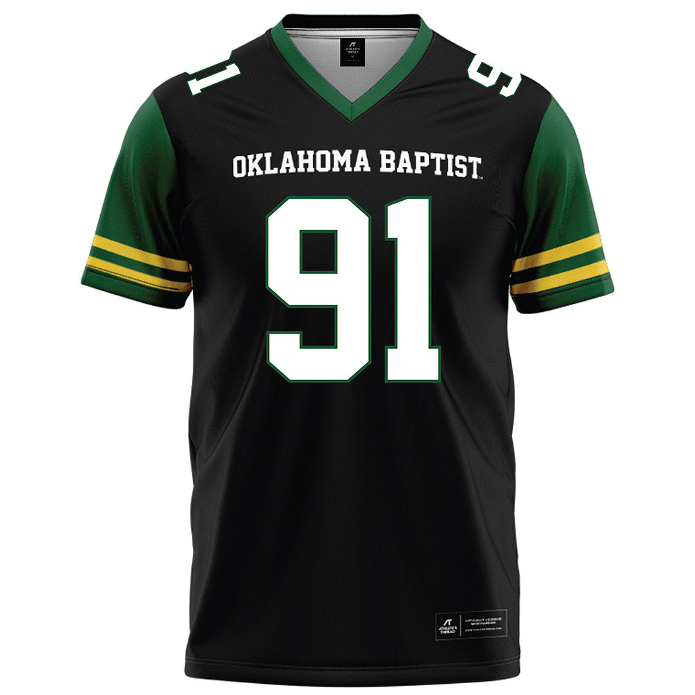 OKBU - NCAA Football : Dylan Bernardy - Black Football Jersey-0