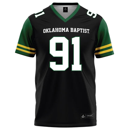 OKBU - NCAA Football : Dylan Bernardy - Black Football Jersey-0