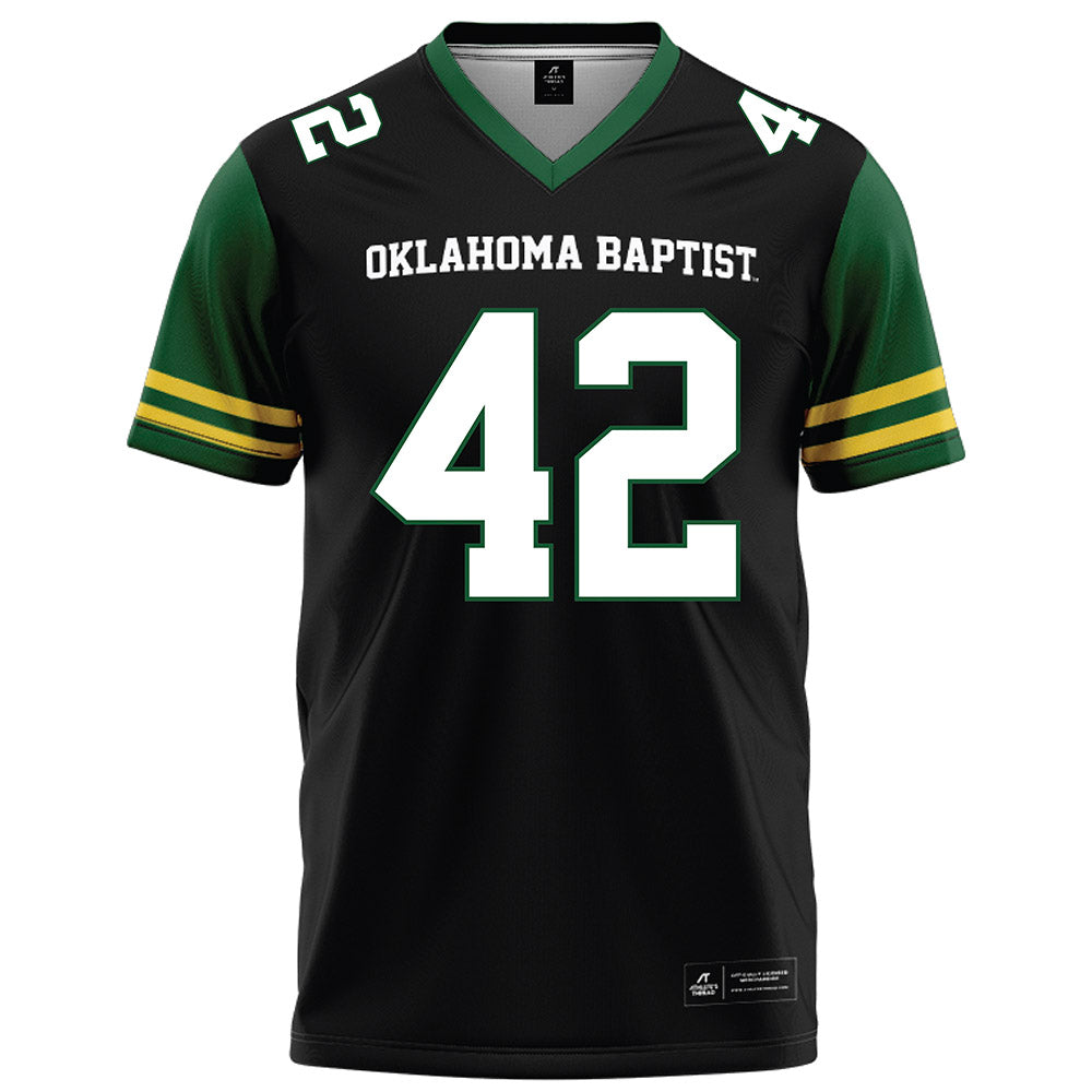 OKBU - NCAA Football : Bradley Amwayi - Black Football Jersey-0