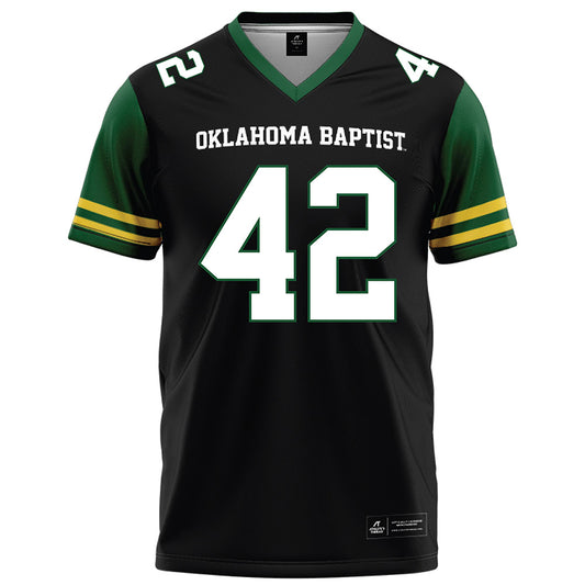 OKBU - NCAA Football : Bradley Amwayi - Black Football Jersey-0