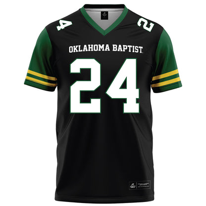 OKBU - NCAA Football : EJ Moore - Black Football Jersey-0