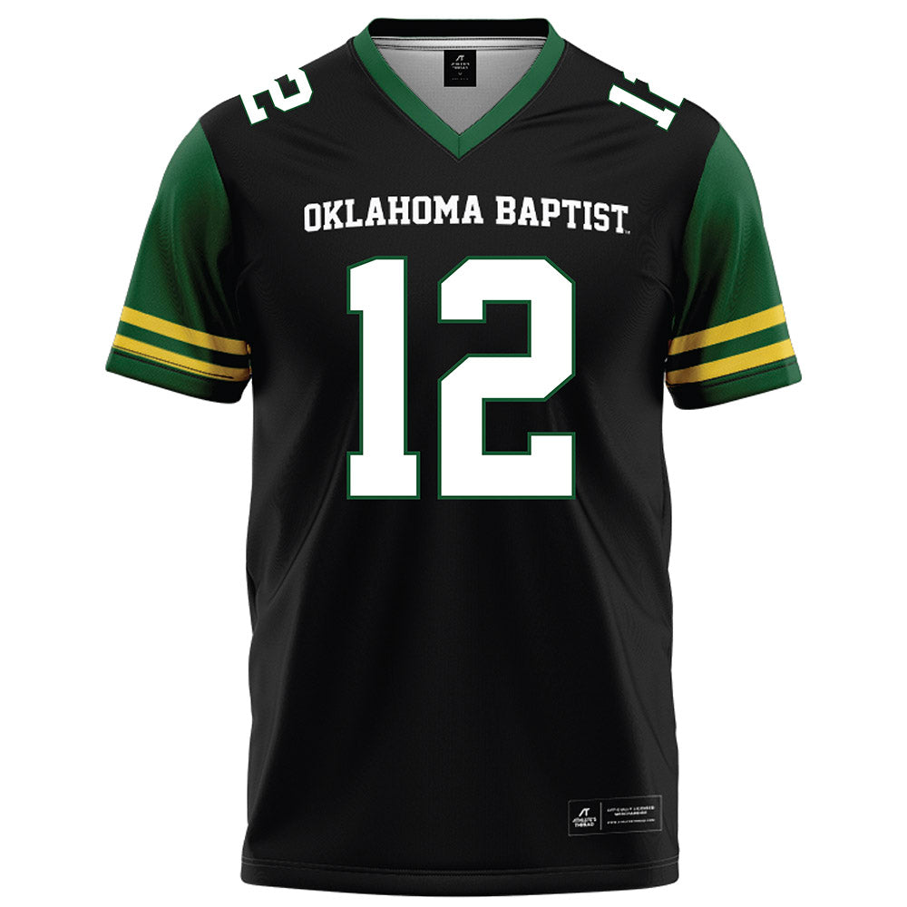 OKBU - NCAA Football : Robert Lee Holman IV - Black Football Jersey-0