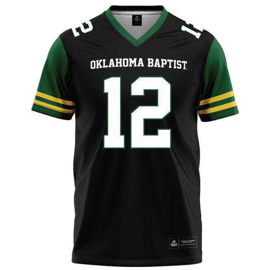 OKBU - NCAA Football : Robert Lee Holman IV - Black Football Jersey-0