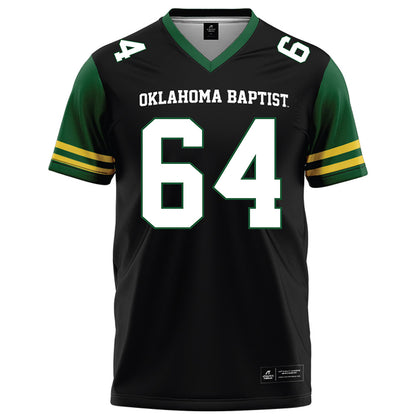 OKBU - NCAA Football : Graham Hill - Black Football Jersey-0