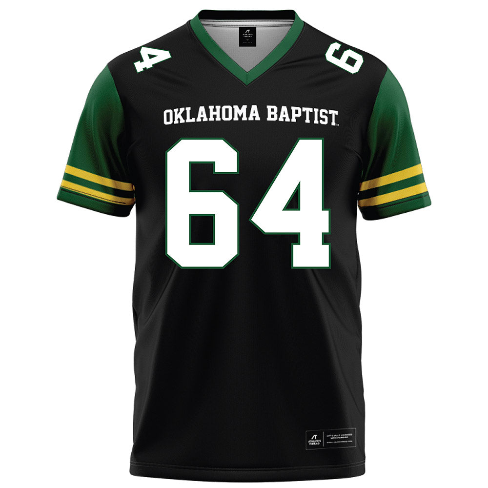 OKBU - NCAA Football : Marco Herrera - Black Football Jersey-0