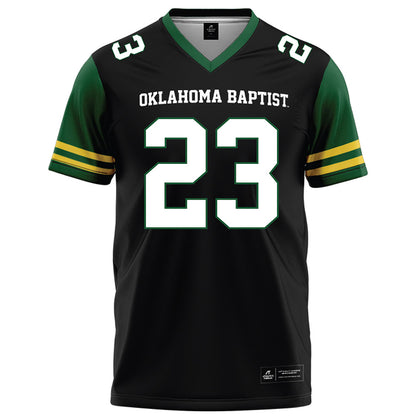 OKBU - NCAA Football : Caleb Giles - Black Football Jersey-0