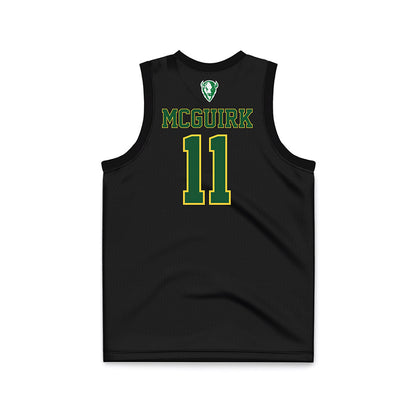 OKBU - NCAA Men's Basketball : Riley McGuirk - Black Basketball Jersey-1