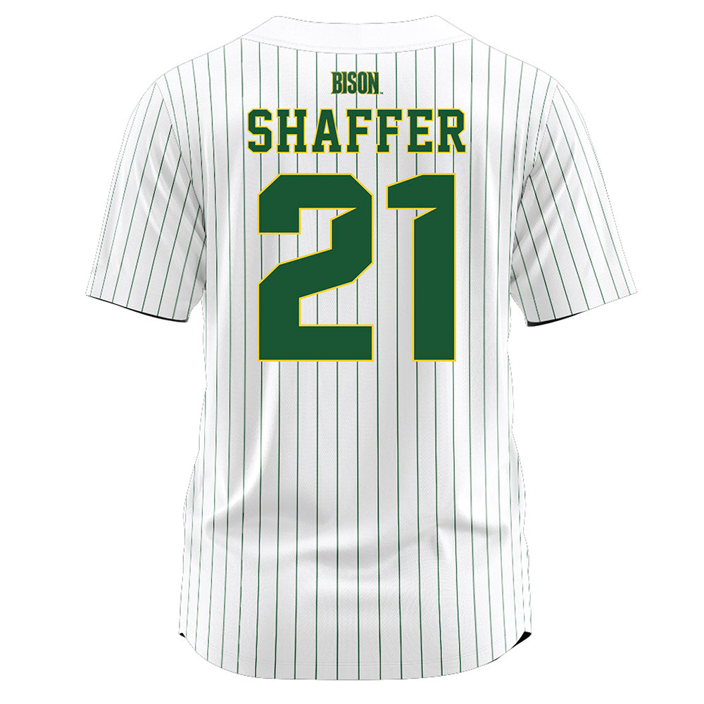 OKBU - NCAA Softball : Jaycee Shaffer - White Pinstripe Jersey-1