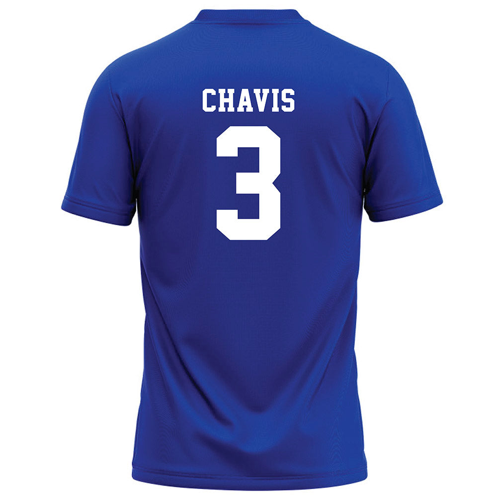 Hampton - NCAA Football : Jahkei Chavis - Blue Football Jersey-1