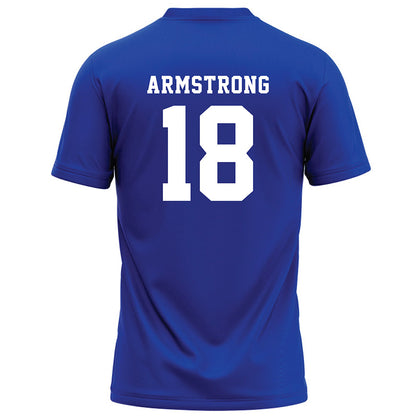 Hampton - NCAA Football : Antonio Armstrong - Blue Football Jersey-1