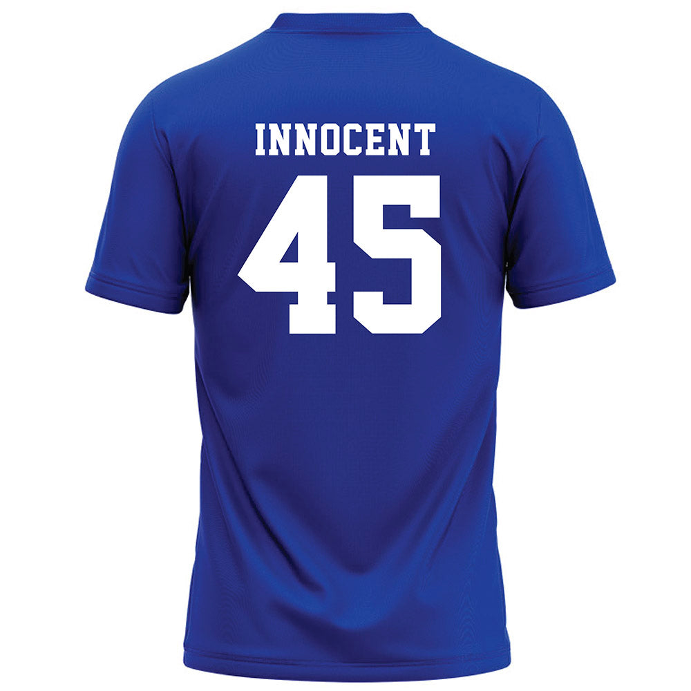 Hampton - NCAA Football : Mcowens Innocent - Blue Football Jersey-1