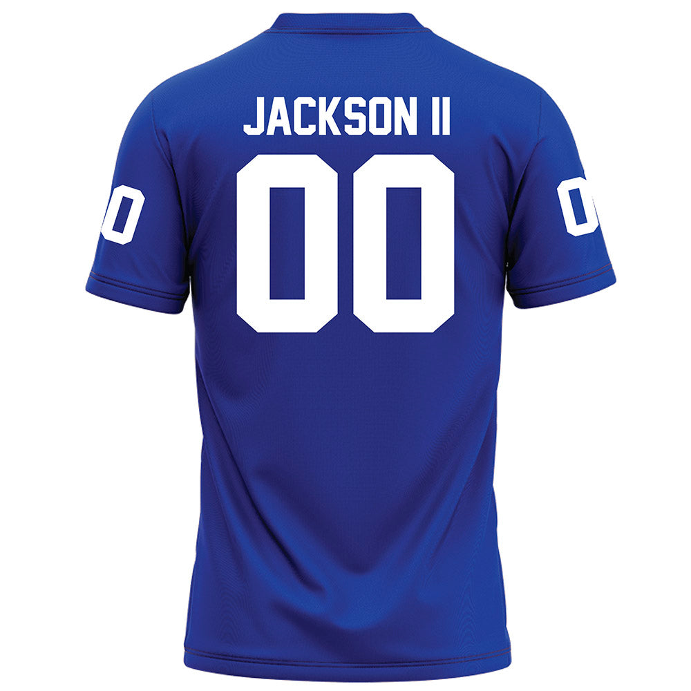 Hampton - NCAA Football : Christopher Jackson II - Blue Football Jersey-1