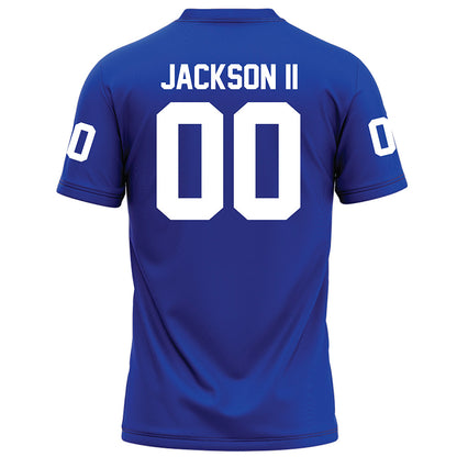 Hampton - NCAA Football : Christopher Jackson II - Blue Football Jersey-1