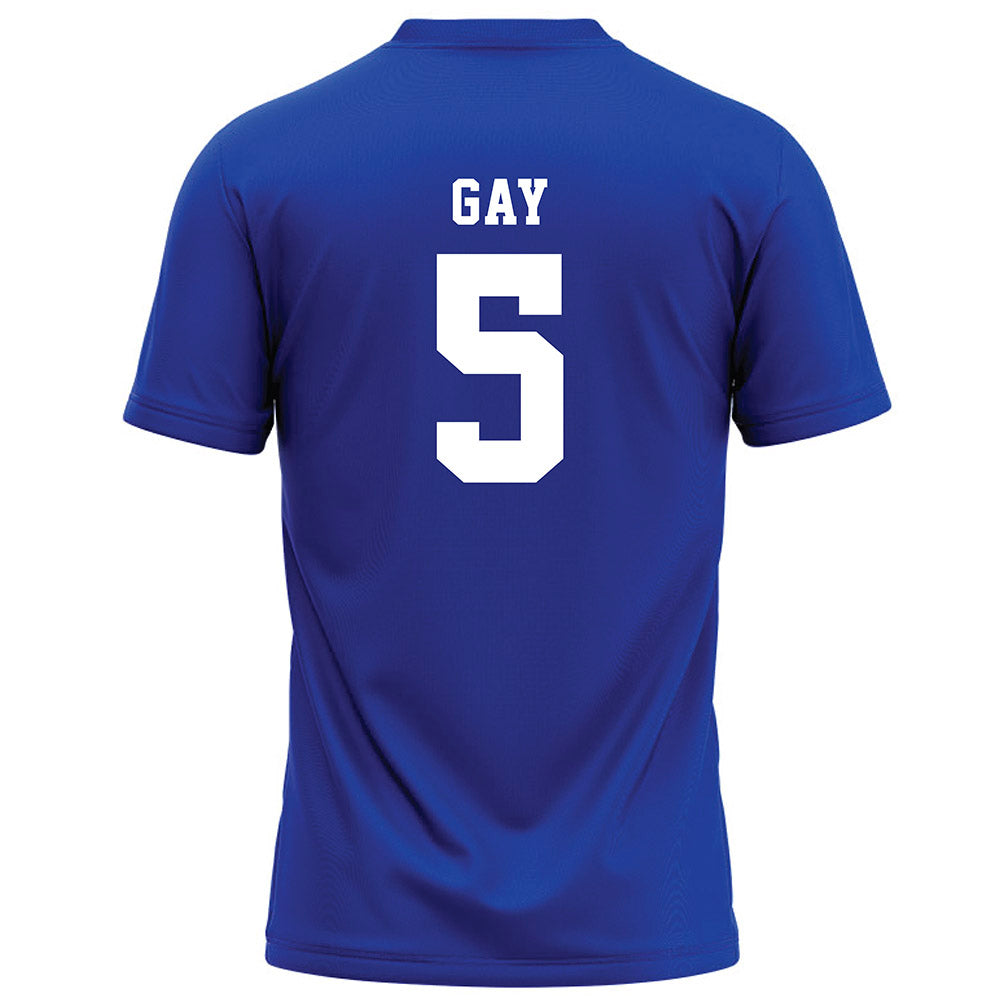 Hampton - NCAA Football : Nijay Gay - Blue Football Jersey-1