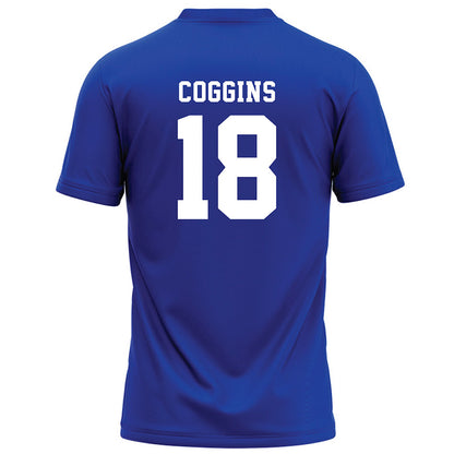 Hampton - NCAA Football : Jaysaun Coggins - Blue Football Jersey-1