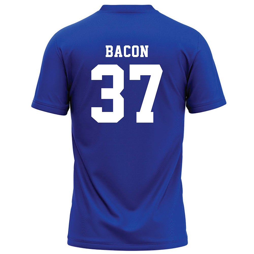 Hampton - NCAA Football : Elijah Bacon - Blue Football Jersey-1