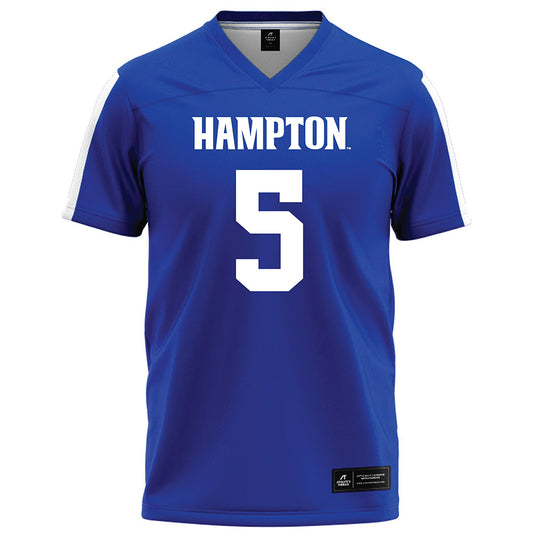 Hampton - NCAA Football : Nijay Gay - Blue Football Jersey-0