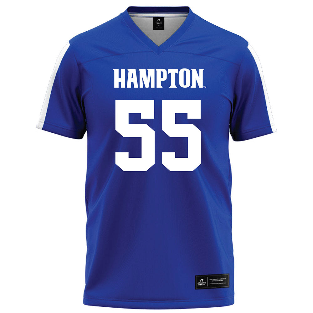 Hampton - NCAA Football : Zyir Daniel - Blue Football Jersey-0