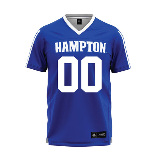 Hampton - NCAA Football : Christopher Jackson II - Blue Football Jersey-0