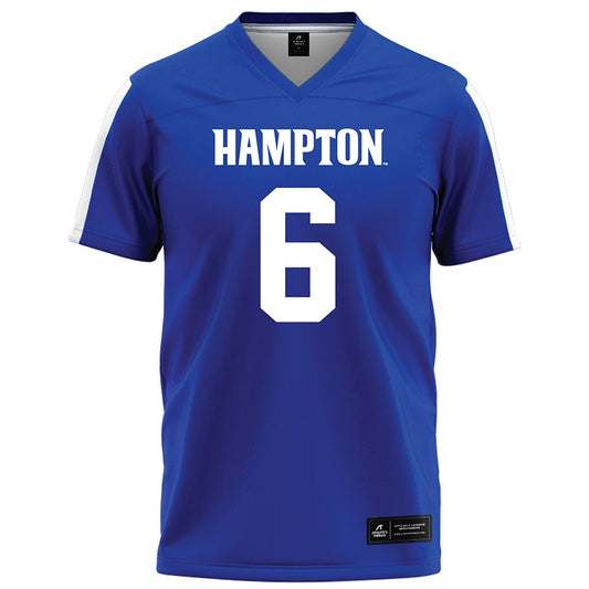 Hampton - NCAA Football : Noah Colon - Blue Football Jersey-0